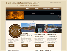 Tablet Screenshot of mngeotechnicalsociety.com